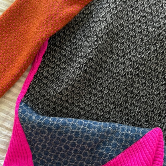 DIANE von FURSTENBERG Textured Wool Multicolor Sweater - Picture 7 of 8